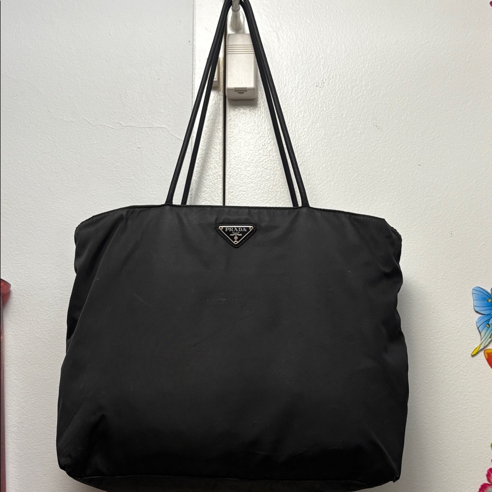 Prada Black Nylon Shoulder Bag